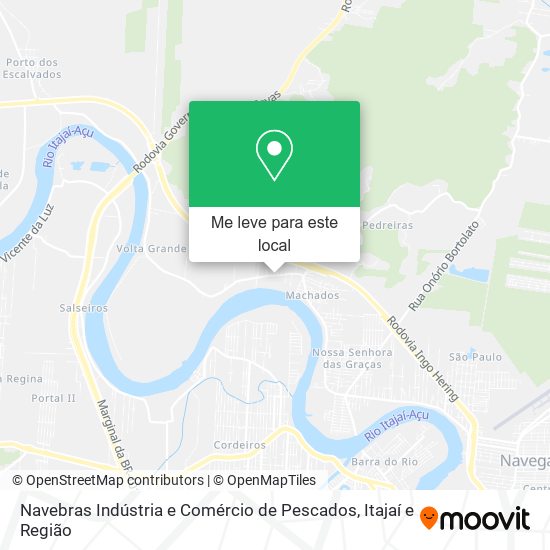 Navebras Indústria e Comércio de Pescados mapa