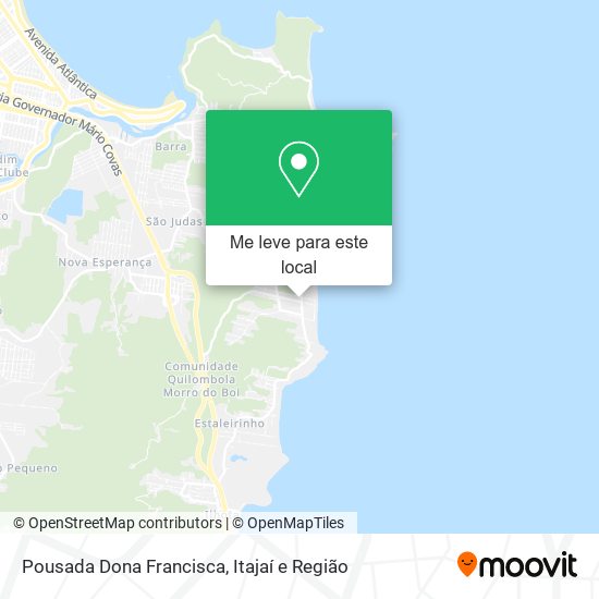 Pousada Dona Francisca mapa