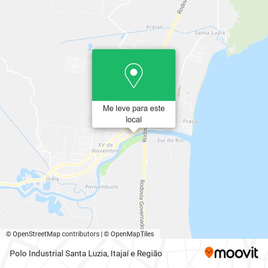 Polo Industrial Santa Luzia mapa