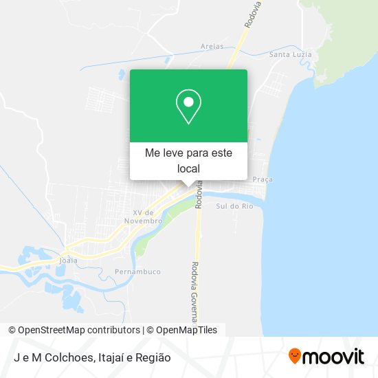 J e M Colchoes mapa