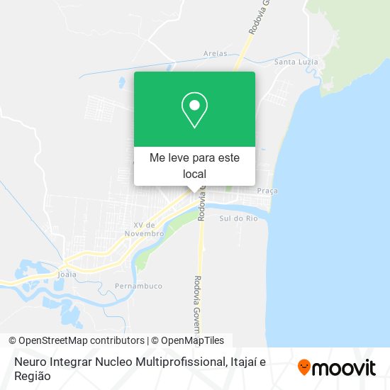 Neuro Integrar Nucleo Multiprofissional mapa