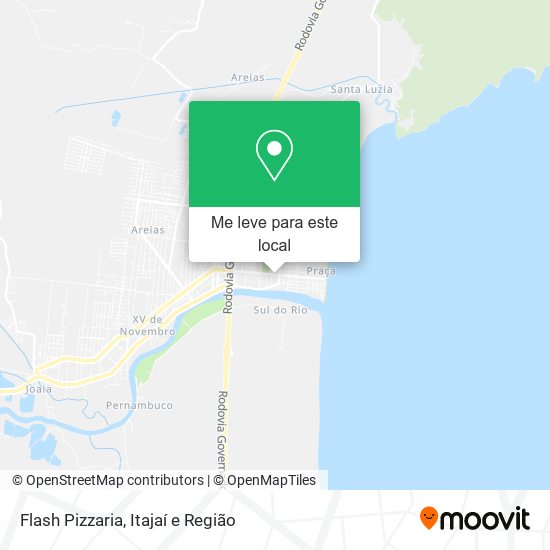 Flash Pizzaria mapa