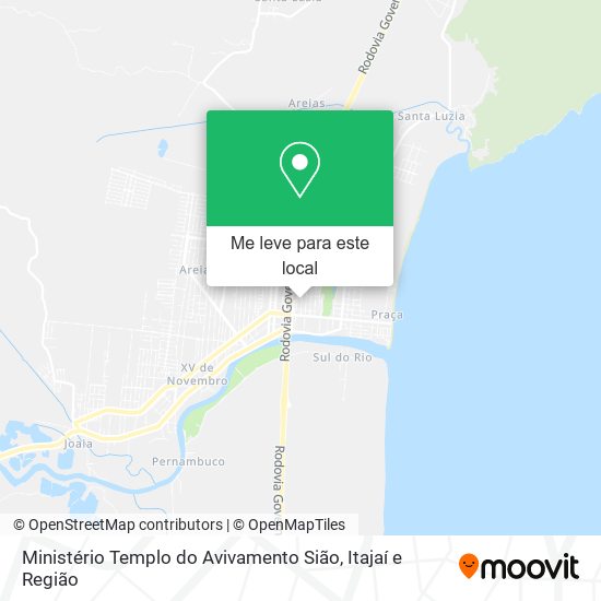 Ministério Templo do Avivamento Sião mapa