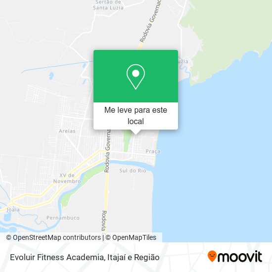 Evoluir Fitness Academia mapa