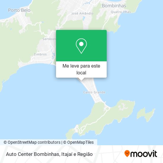 Auto Center Bombinhas mapa