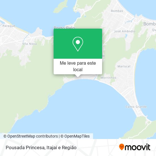 Pousada Princesa mapa