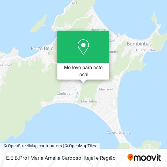 E.E.B.Prof Maria Amália Cardoso mapa