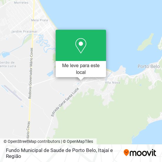 Fundo Municipal de Saude de Porto Belo mapa