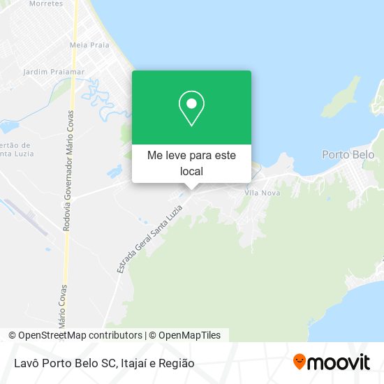 Lavô Porto Belo SC mapa