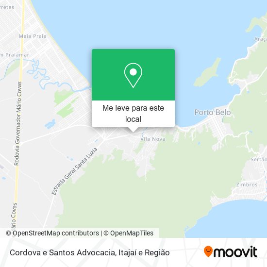 Cordova e Santos Advocacia mapa