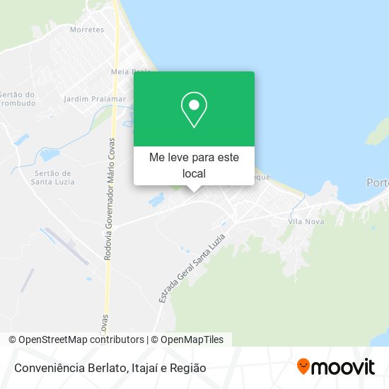 Conveniência Berlato mapa
