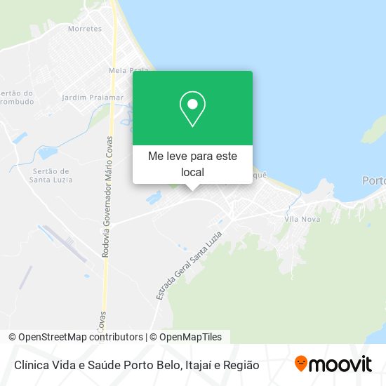 Clínica Vida e Saúde Porto Belo mapa