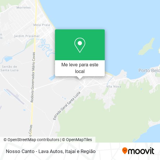 Nosso Canto - Lava Autos mapa