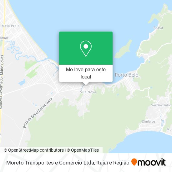 Moreto Transportes e Comercio Ltda mapa
