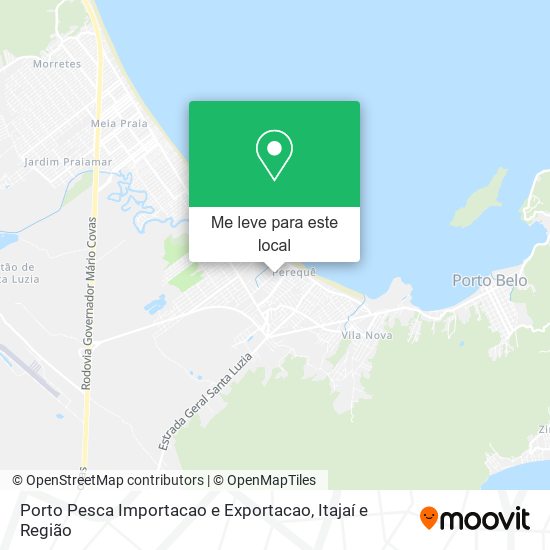 Porto Pesca Importacao e Exportacao mapa