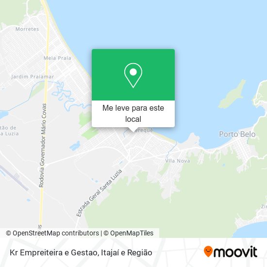 Kr Empreiteira e Gestao mapa