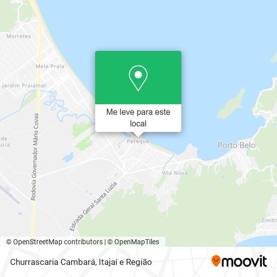 Churrascaria Cambará mapa