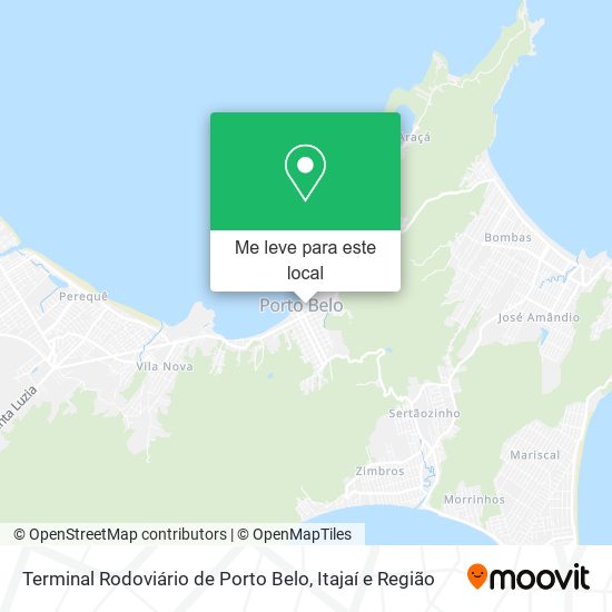 Terminal Rodoviário de Porto Belo mapa