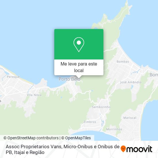 Assoc Proprietarios Vans, Micro-Onibus e Onibus de PB mapa