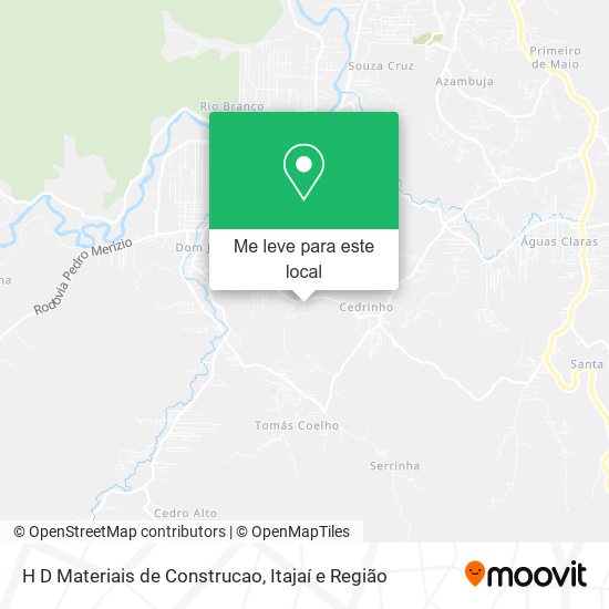 H D Materiais de Construcao mapa