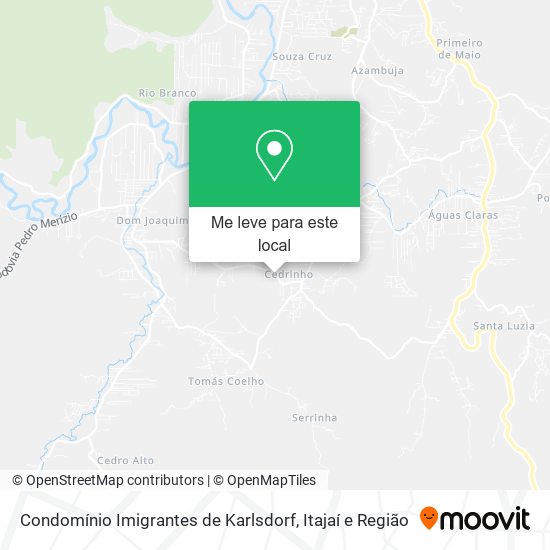 Condomínio Imigrantes de Karlsdorf mapa