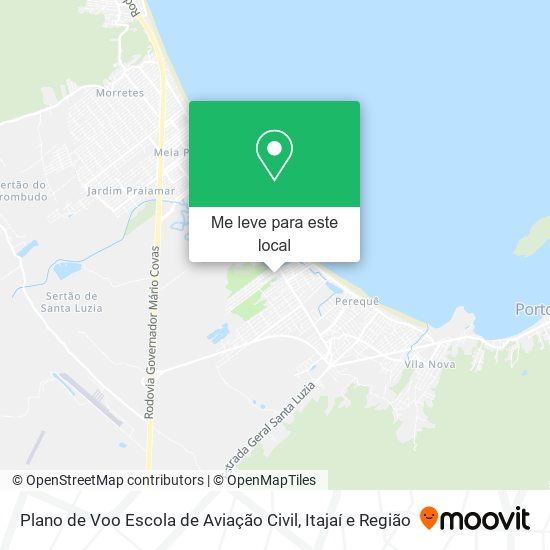 Plano de Voo Escola de Aviação Civil mapa