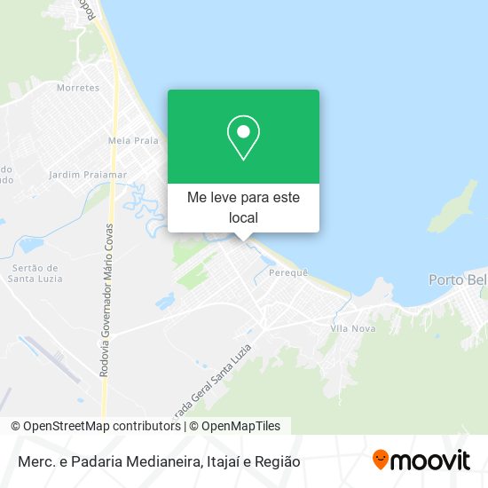 Merc. e Padaria Medianeira mapa