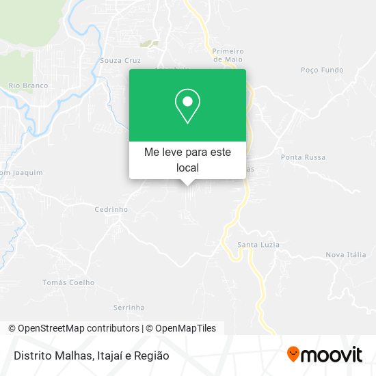 Distrito Malhas mapa