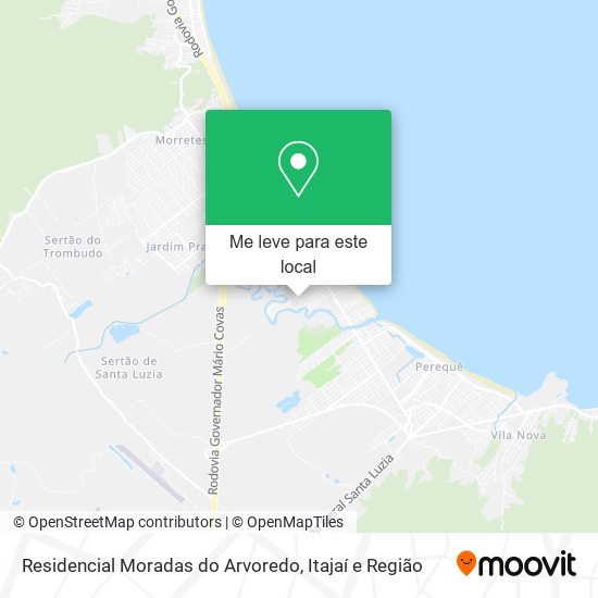 Residencial Moradas do Arvoredo mapa