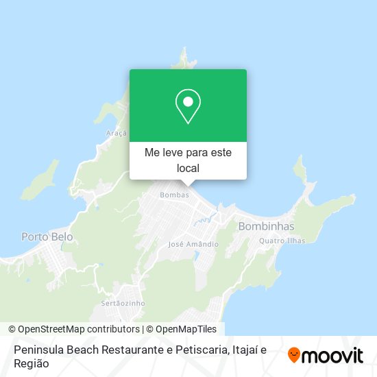 Peninsula Beach Restaurante e Petiscaria mapa