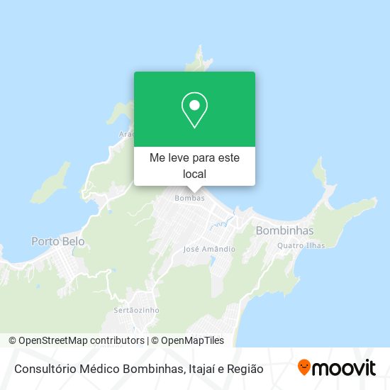 Consultório Médico Bombinhas mapa