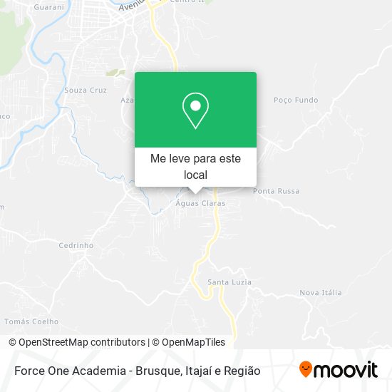 Force One Academia - Brusque mapa