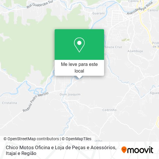 Chico Motos Oficina e Loja de Peças e Acessórios mapa