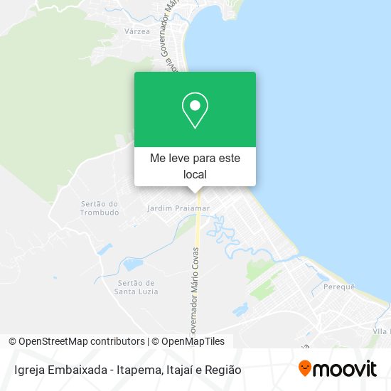 Igreja Embaixada - Itapema mapa