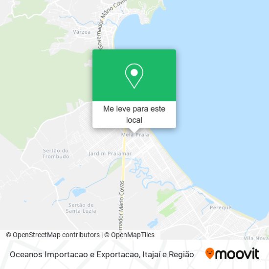 Oceanos Importacao e Exportacao mapa