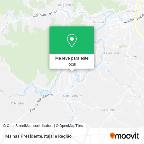 Malhas Presidente mapa