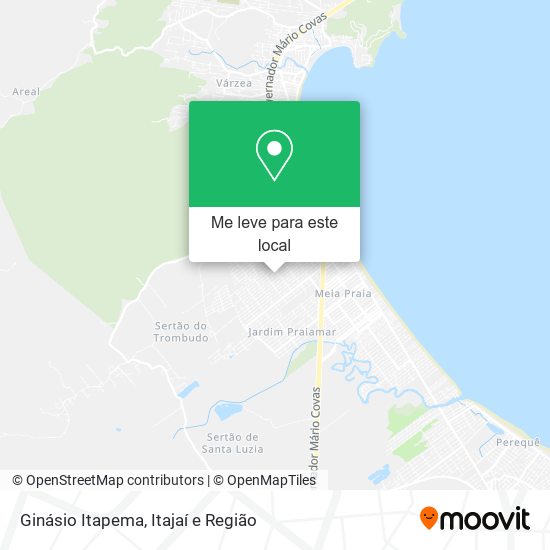 Ginásio Itapema mapa