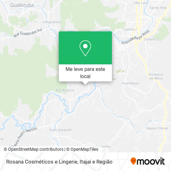Rosana Cosméticos e Lingerie mapa