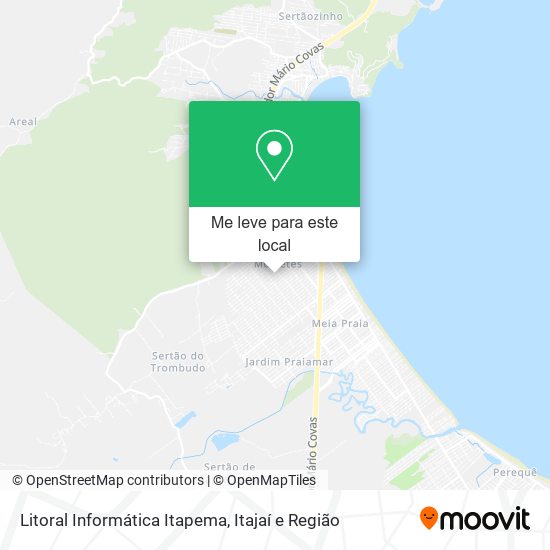 Litoral Informática Itapema mapa