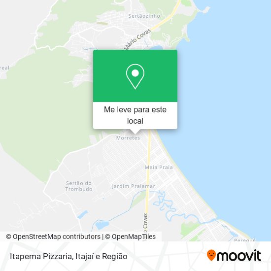 Itapema Pizzaria mapa