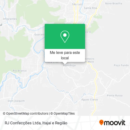 RJ Confecções Ltda mapa