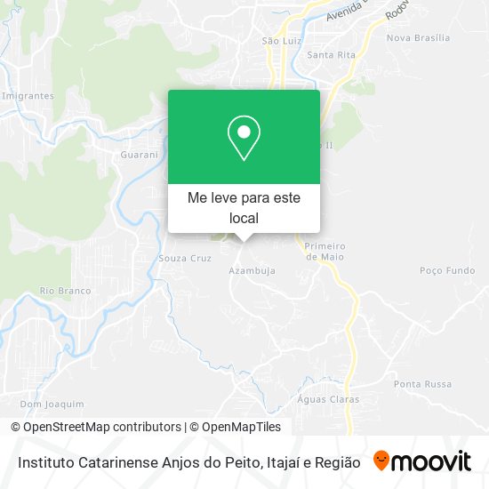 Instituto Catarinense Anjos do Peito mapa