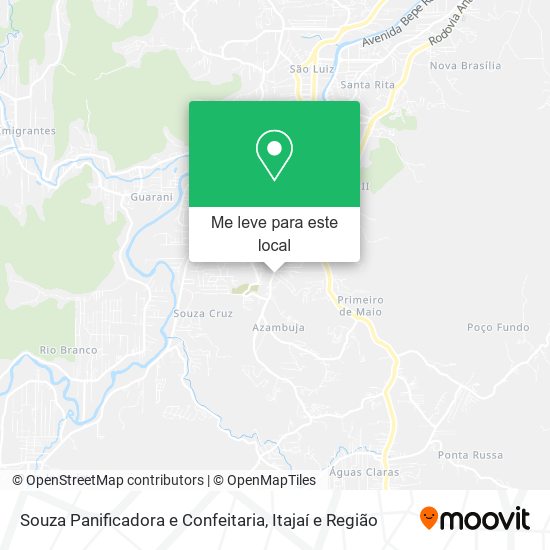 Souza Panificadora e Confeitaria mapa