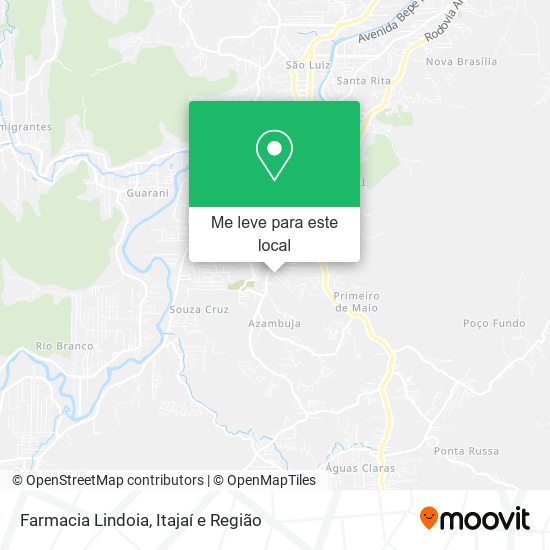 Farmacia Lindoia mapa