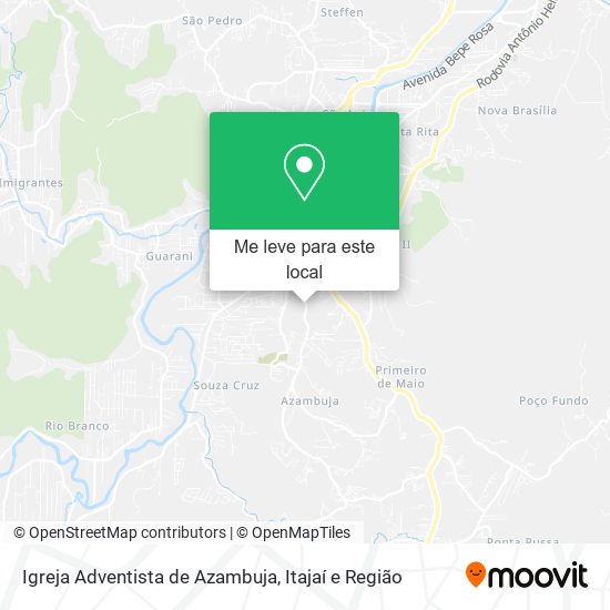 Igreja Adventista de Azambuja mapa