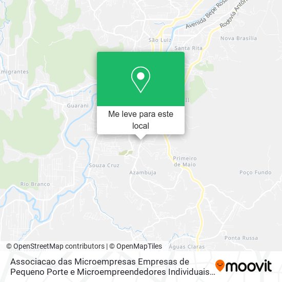 Associacao das Microempresas Empresas de Pequeno Porte e Microempreendedores Individuais Ampe de Br mapa