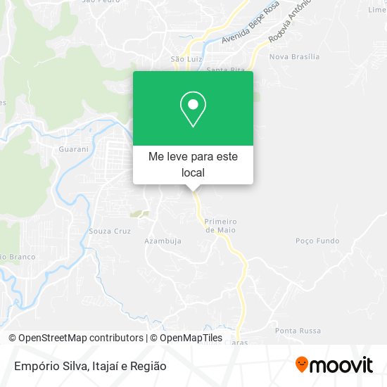 Empório Silva mapa