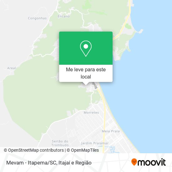Mevam - Itapema/SC mapa