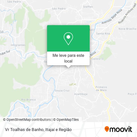 Vr Toalhas de Banho mapa