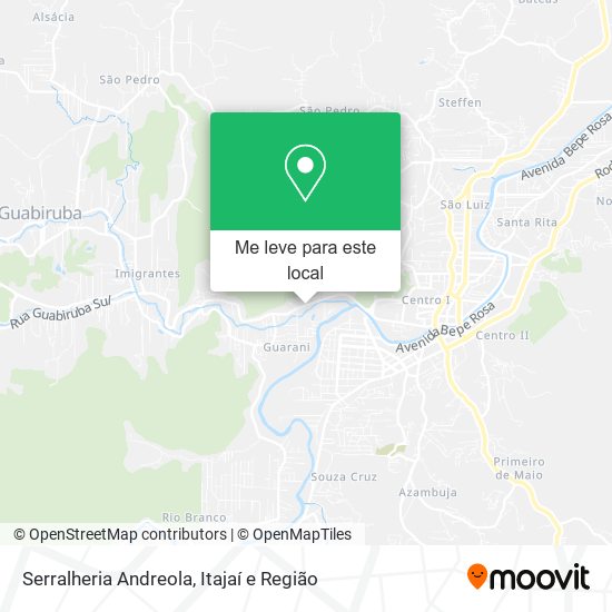 Serralheria Andreola mapa